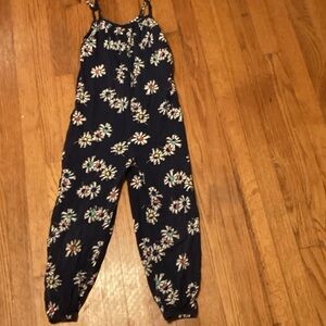Hanna Andersson Navy Floral Bodysuit